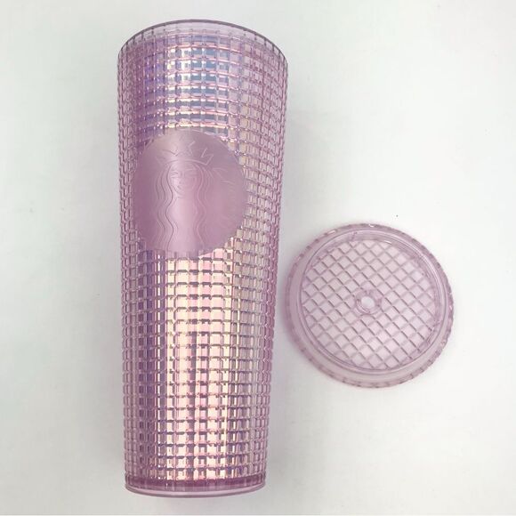 Starbucks Holiday 2020 Pink Grid Disco 24 0z. Venti Cold Cup Tumbler - Picture 1 of 11